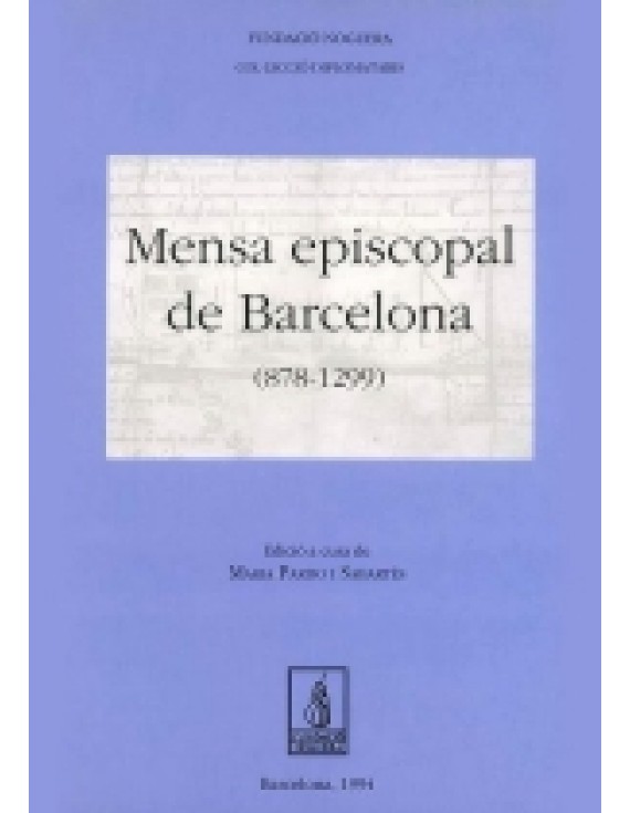 Mensa episcopal de Barcelona (878-1299)