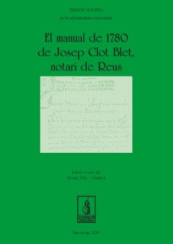 El manual de 1780 de Josep Clot Blet