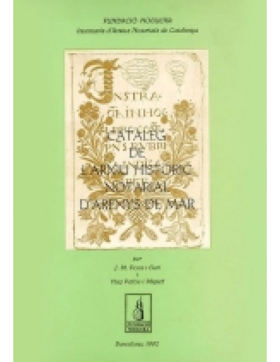Catàleg de l'Arxiu Històric Notarial d'Arenys de Mar