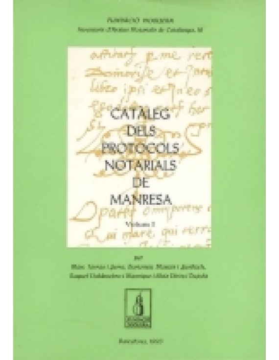 Catàleg dels Protocols Notarials de Manresa