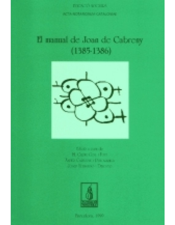 El manual de Joan de Cabreny (1385-1386)