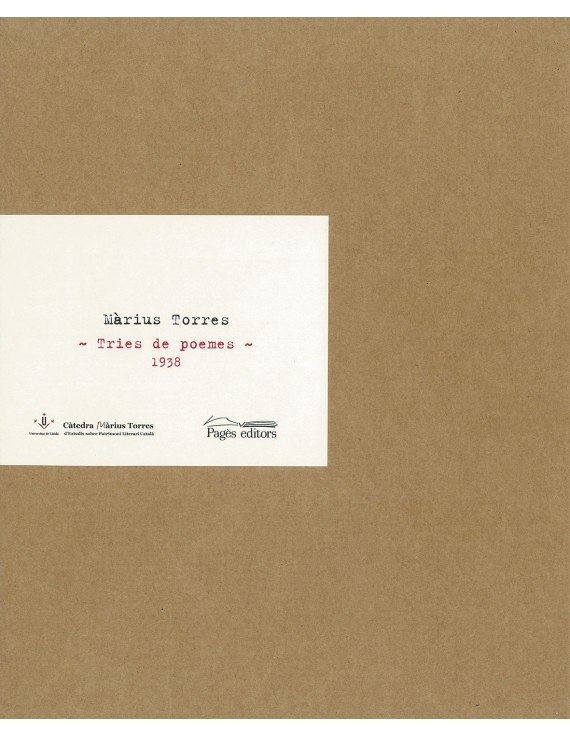 Màrius Torres. Tries de poemes, 1938