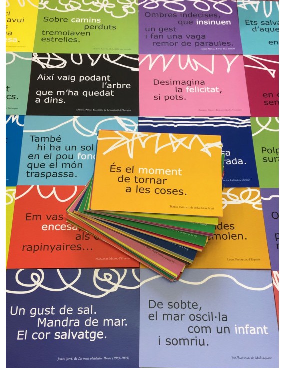 Postals de “Poemes de la Suda. Antologia, 2007-2017”