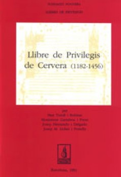 Llibre de Privilegis de Cervera (1182-1456)