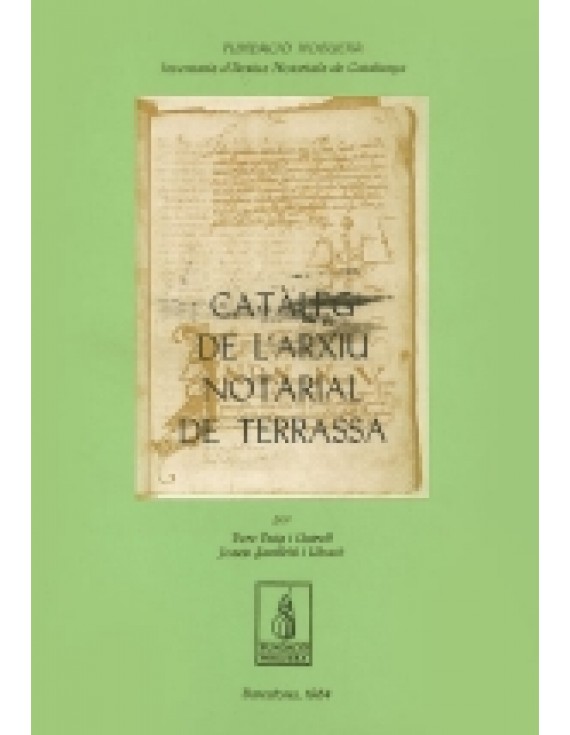 Catàleg de l'Arxiu Notarial de Terrassa