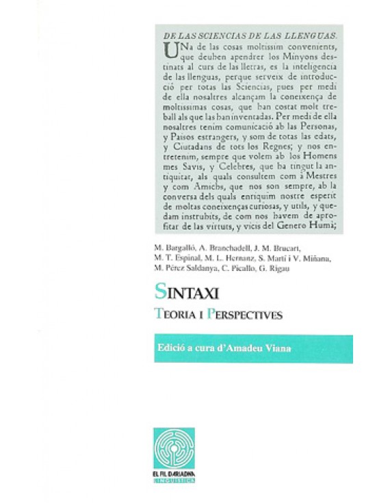 Sintaxi: teoria i perspectives