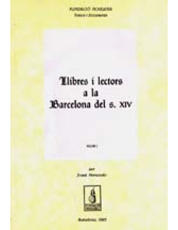 Llibres i lectors a la Barcelona del segle XIV