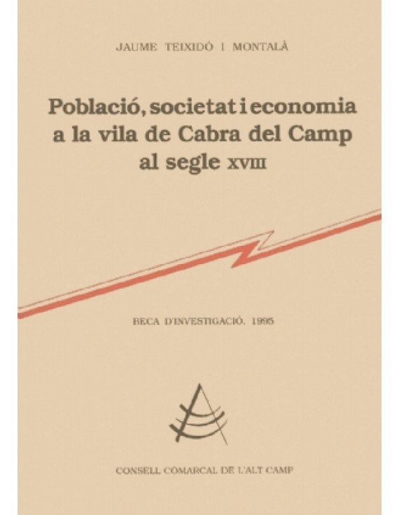 Població, societat i economia a la vila de Cabra del Camp al segle XVIII