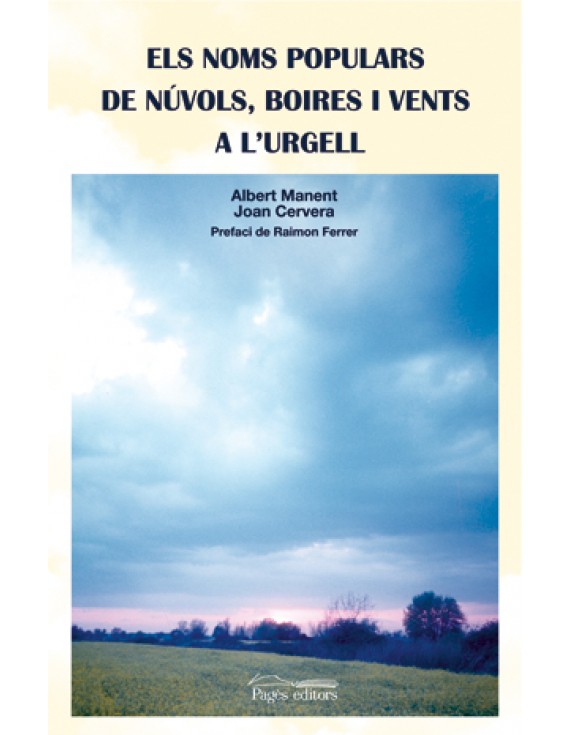 Els noms populars de núvols, boires i vents a l'Urgell