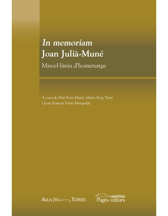 In memoriam Joan-Julià Muné
