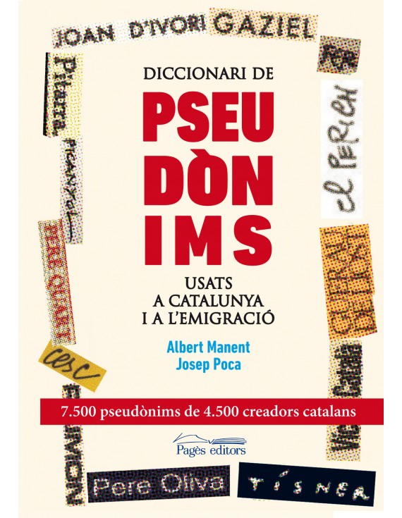 Diccionari de pseudònims usats a Catalunya i a l'emigració