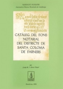 Catàleg del fons notarial de Santa Coloma de Farners