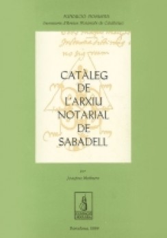 Catàleg de l'Arxiu Notarial de Sabadell