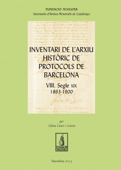 Inventari de l'arxiu històric de protocols de Barcelona VIII