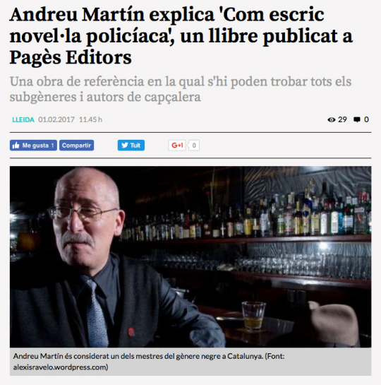 Com escric novel·la policíaca