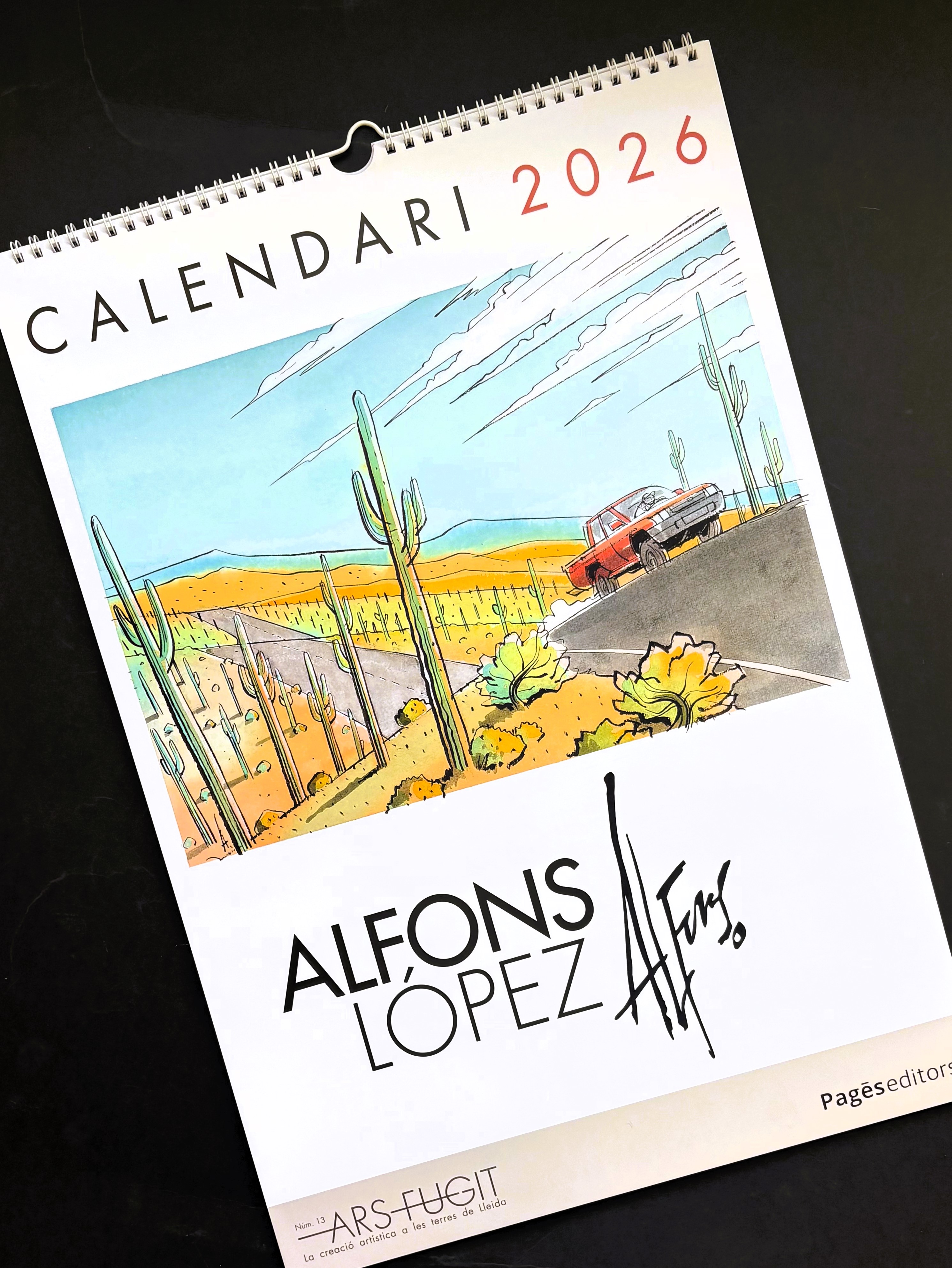Pagès editors dedica el seu Calendari 2026 a l'obra del periodista i dibuixant Alfons López